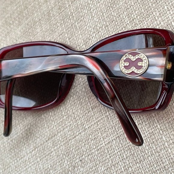 Escada Women Sunglasses Red Tone Frame VES087S Eye Wear Shades Made in Italy - Picture 5 of 12